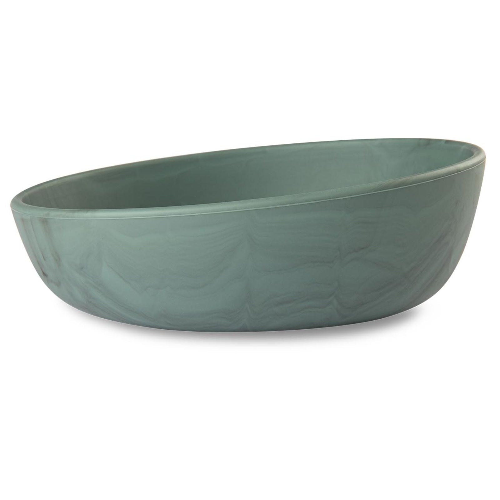 silikon Esslernschüssel marmor grun