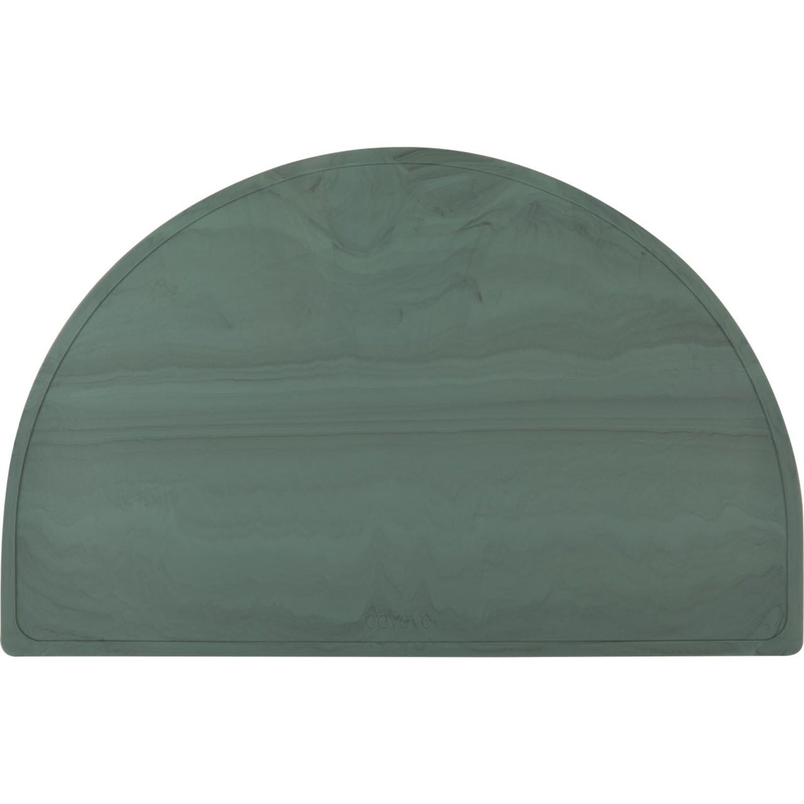 silikon tischset marmor grun