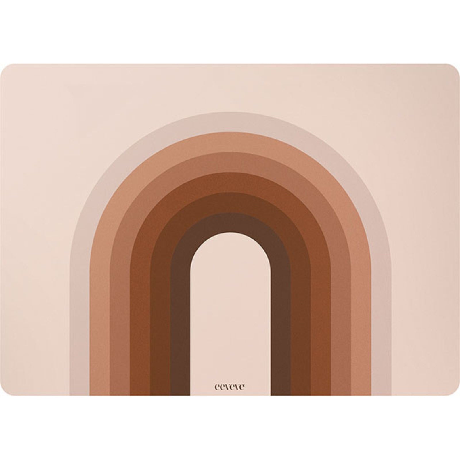 tischset abwaschbar linien braun