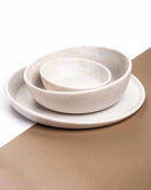 geschirrset marmor herbstgold